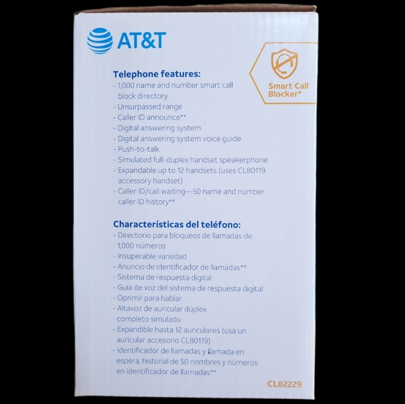 📦CL82229 AT&T 2 Handset Answering System with Smart Call Blocker - Picture 3 of 5